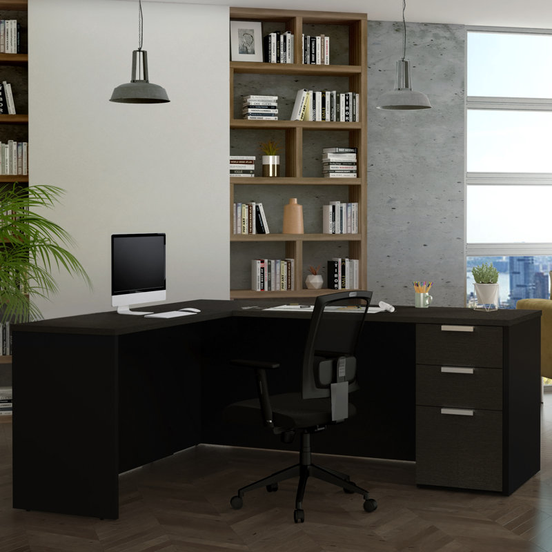 Comm Office Kadian Reversible LShape Corner Desk & Reviews Wayfair